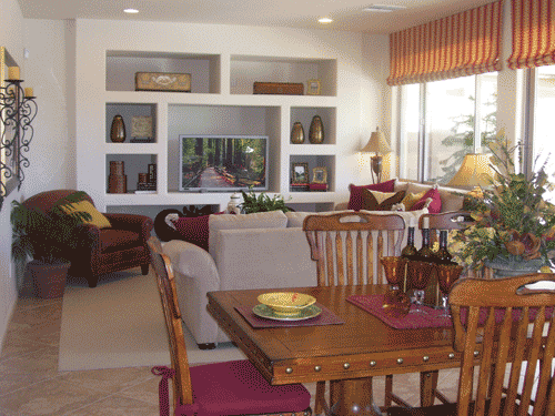 Peoria Arizona new home Willow family room