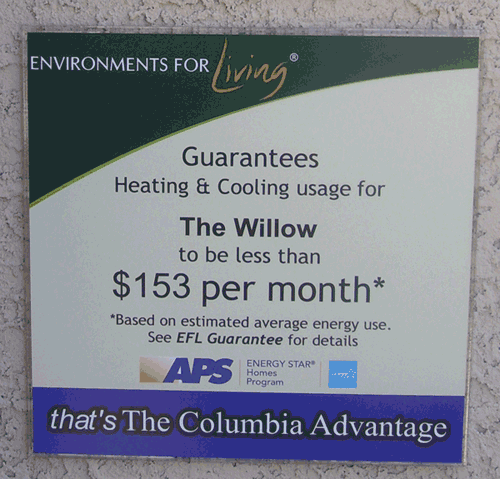 energy efficient Peoria Arizona new home Willow